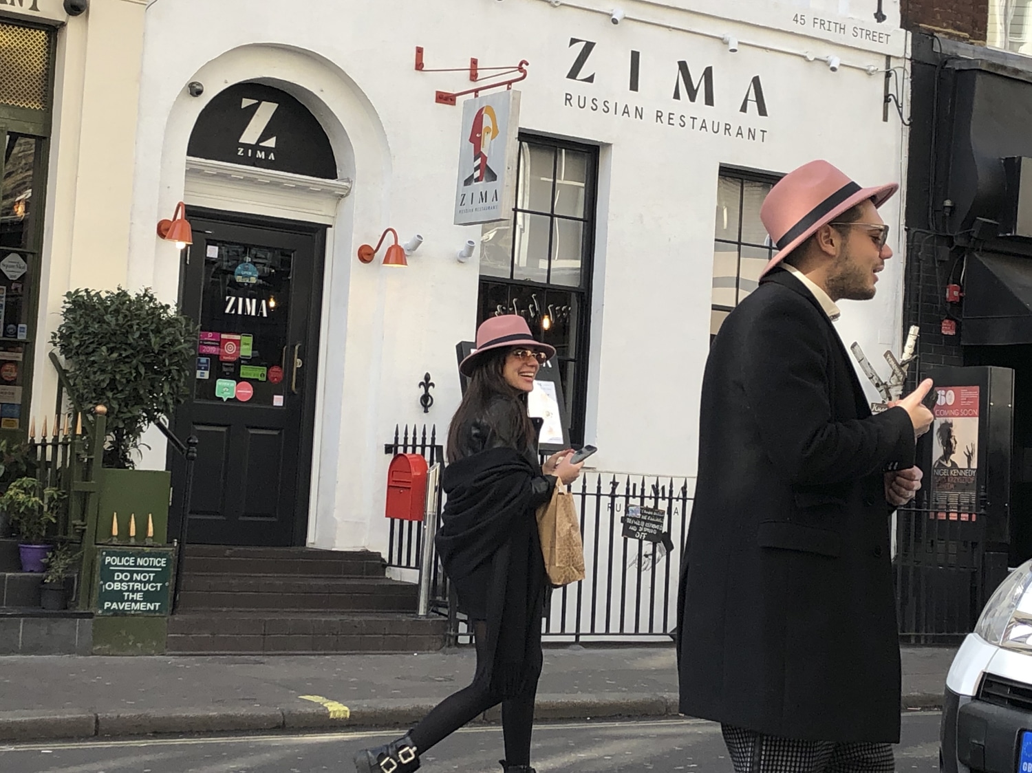 pink hats Soho
